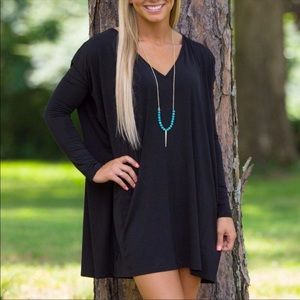 Piko 1988 Black Long Sleeve V-neck Tunic XL never worn